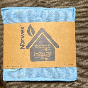 Norwex Blue EnviroScrub Dual-Sided Cloths 3 pack